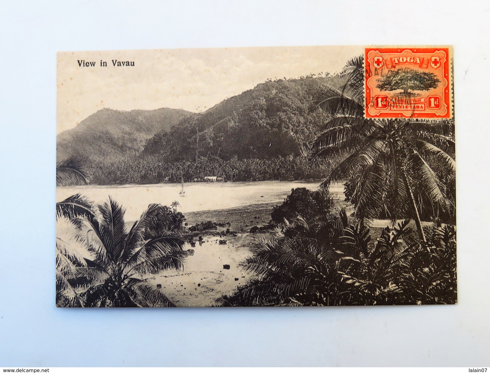 Antique Postcard TONGA : View In VAVAU, Stamp 1931 - Tonga