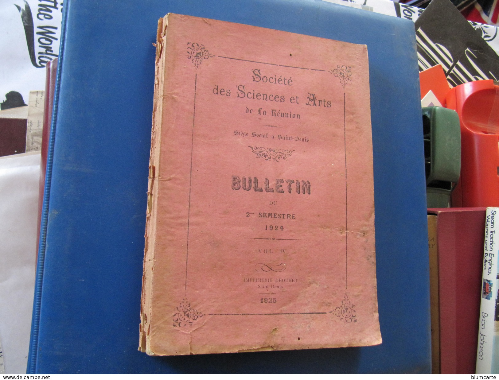 ILE DE LA REUNION - BULLETIN SOCIETE DES SCIENCES ET ARTS DE LA REUNION - 2° Semestre 1924 - Sciences