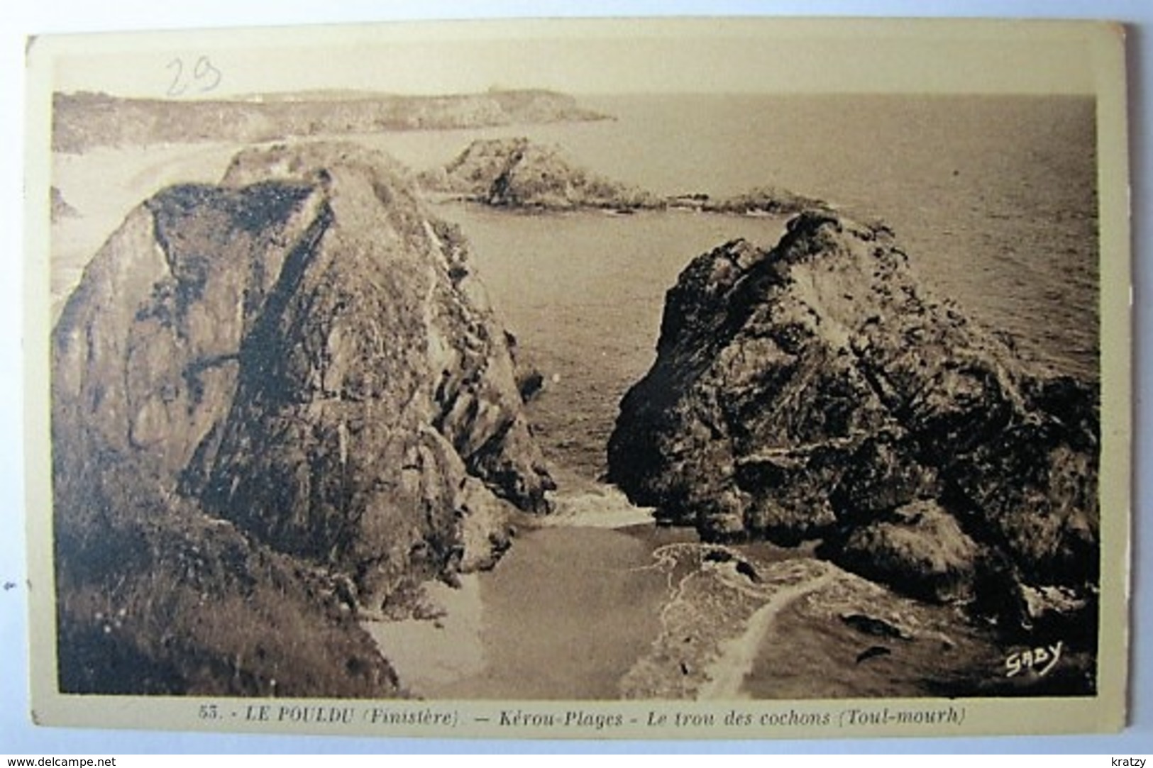 FRANCE - FINISTERE - LE POULDU - Kérou-Plages - Le Trou Des Cochons - Le Pouldu