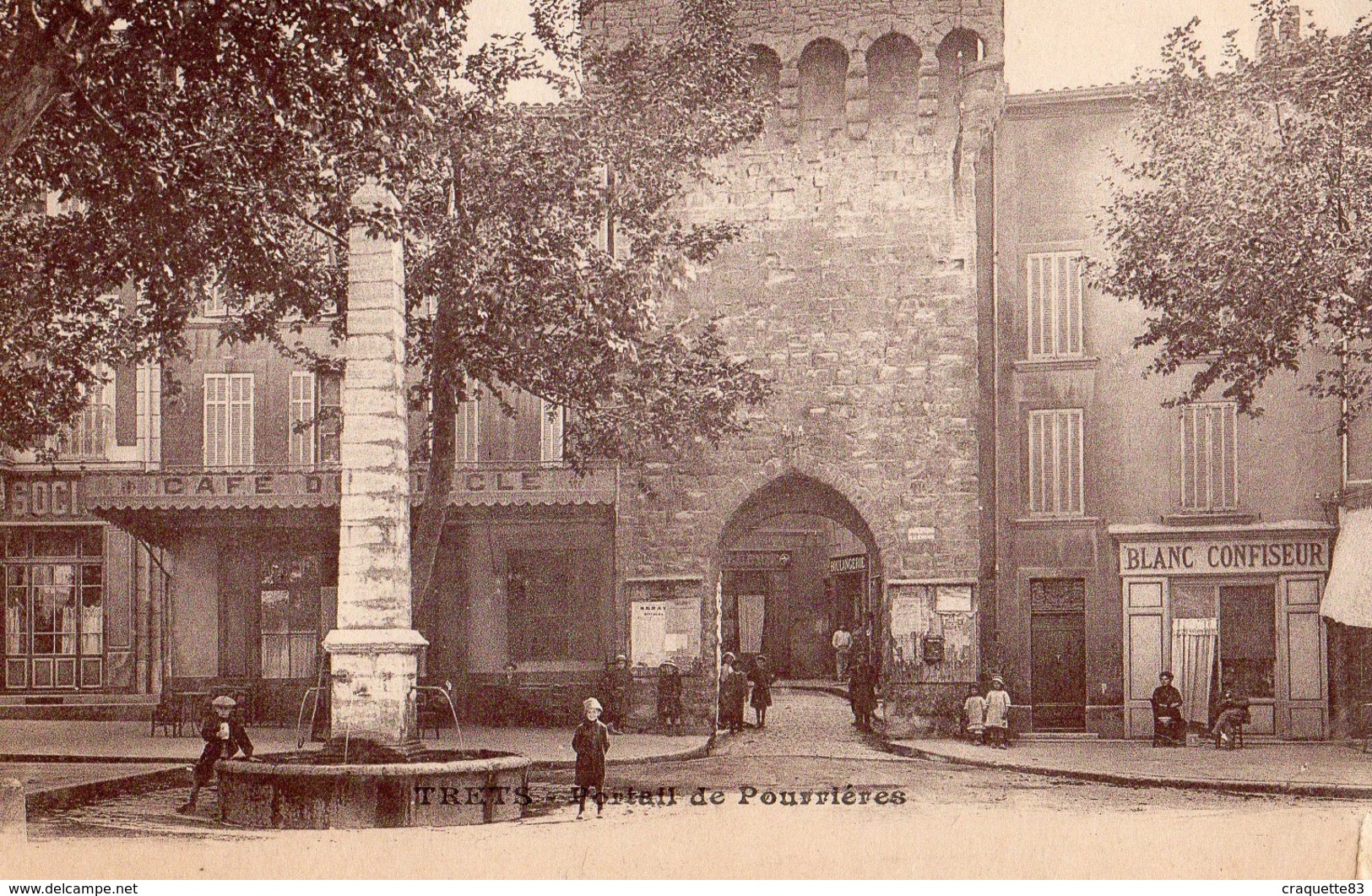 TRETS   PORTAIL DE POURRIERES   BELLE CARTE ANIMEE - Trets