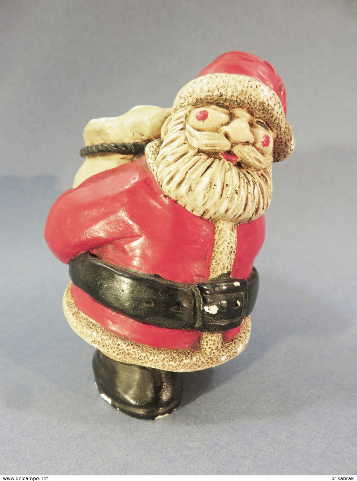 * PERE NOEL + Art Populaire Fête Tradition Statue - Babbo Natale