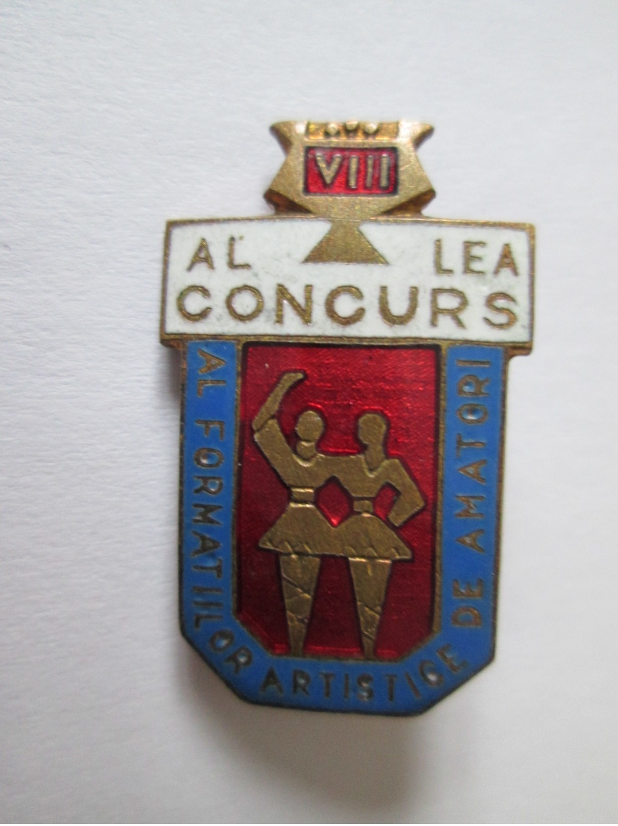 Romanian Communist Badge About 60s,size=22 X 16 Mm - Autres & Non Classés