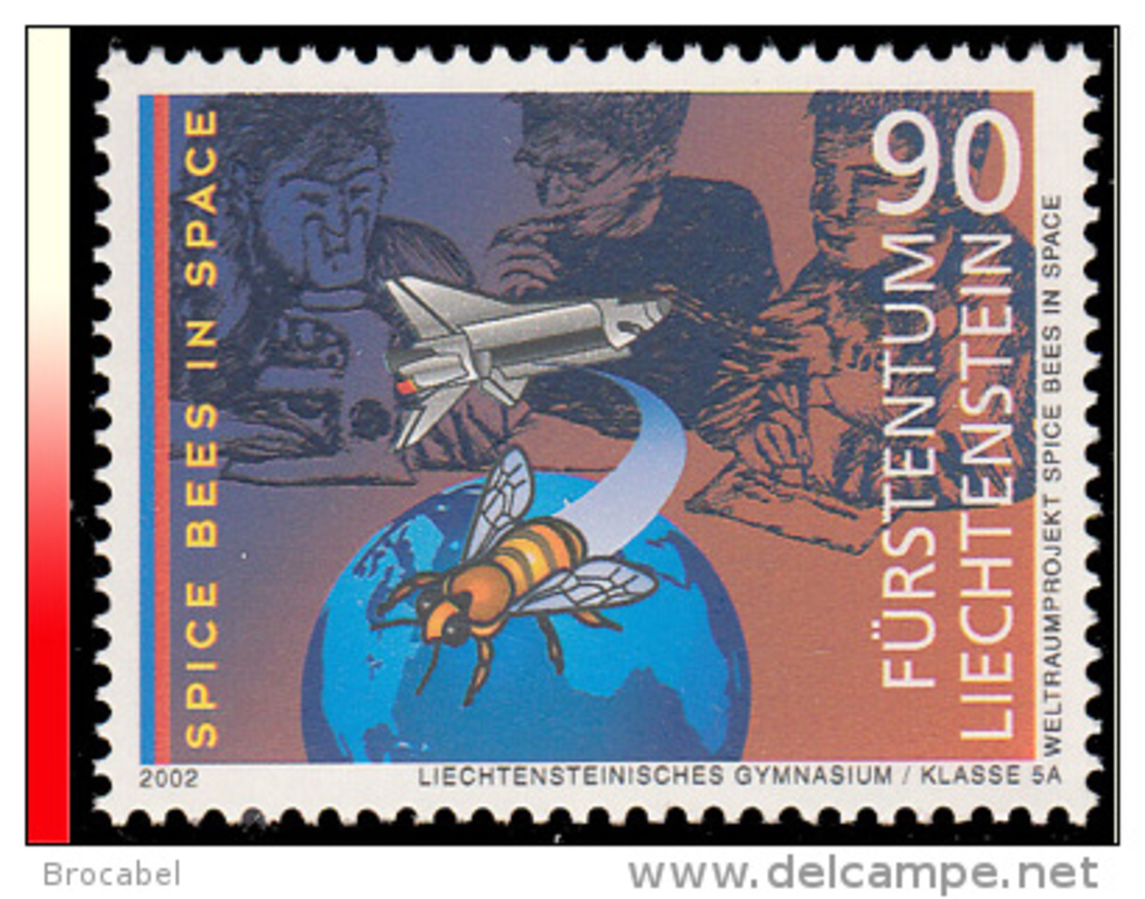 Liechtenstein 1232**  Abeille Dans L´espace  MNH - Unused Stamps