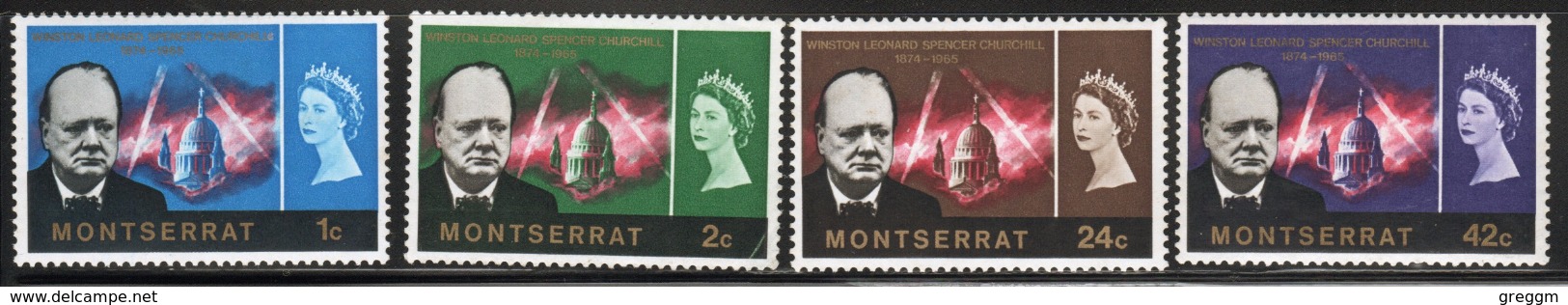 Montserrat Churchill Commemoration 1966 Part Of An Omnibus Issue. - Montserrat