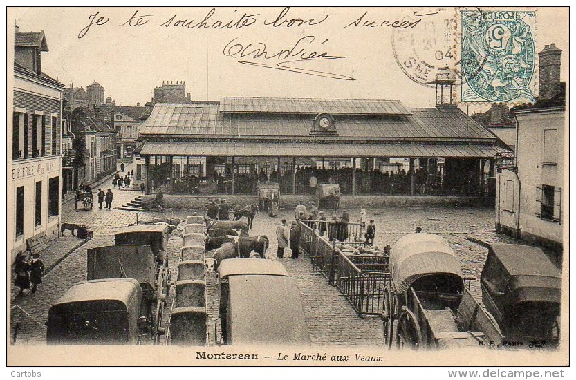 77 MONTEREAU  Le Marché Aux Veaux (2) - Montereau