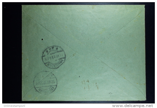 Letland / Latvia Registered Letter Leepaja Liepaia Libau To Amsterdam Watergraafsmeer 1919 - Lettonia