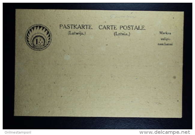 Letland / Latvia Postcard PASTKARTE 1920 Unused - Letonia