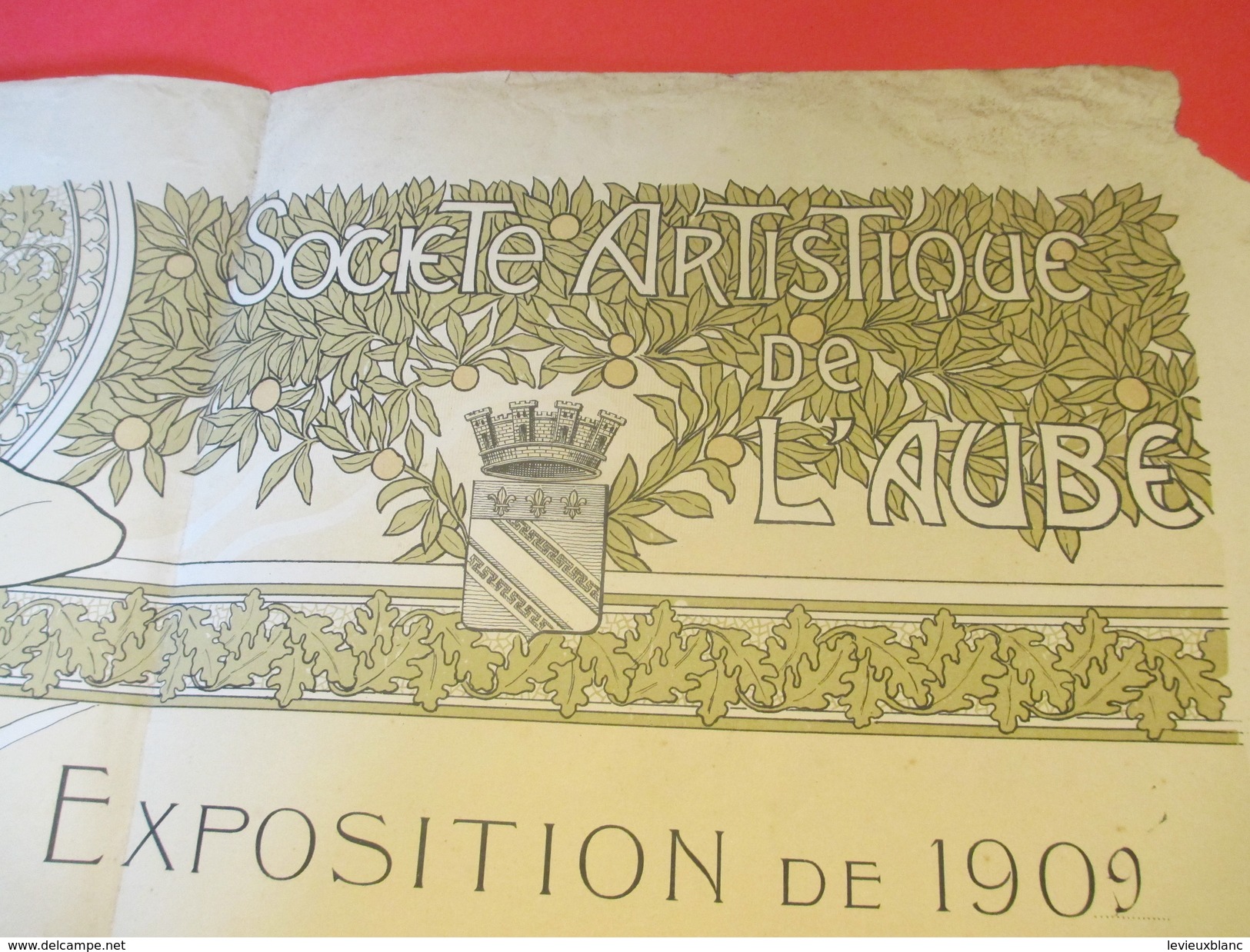 Diplôme Méd. De Bronze/Soc. Artistique De L'AUBE/Exposition De 1909/Section Des Arts Décoratifs/L.MARCHAND//1909  DIP144 - Diplome Und Schulzeugnisse