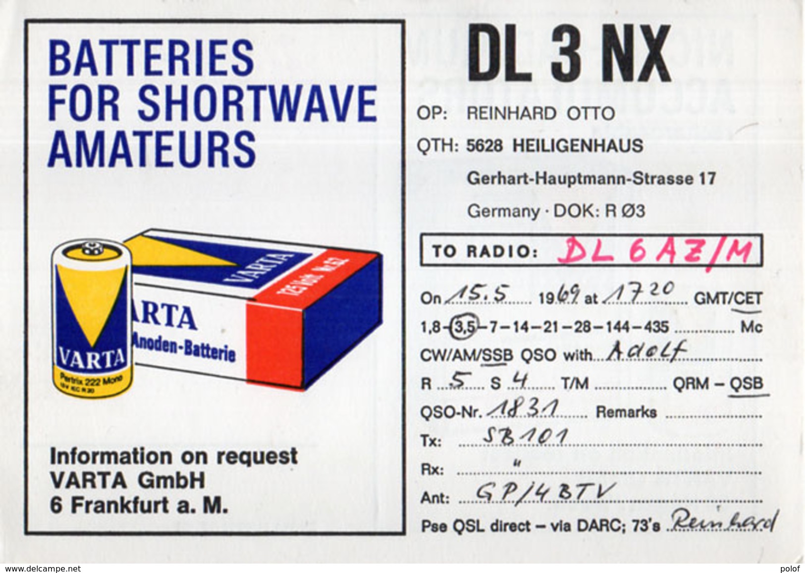 Pub Batteries For Shortwave Amateurs - Nickel-Cadmium Accumulators  (950601) - Radio