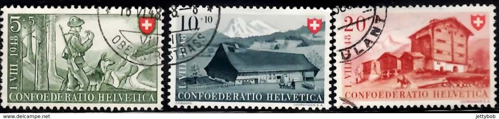 SWITZERLAND 1948 Anti-TB Fund 5c, 10c, 20c Used - Usati