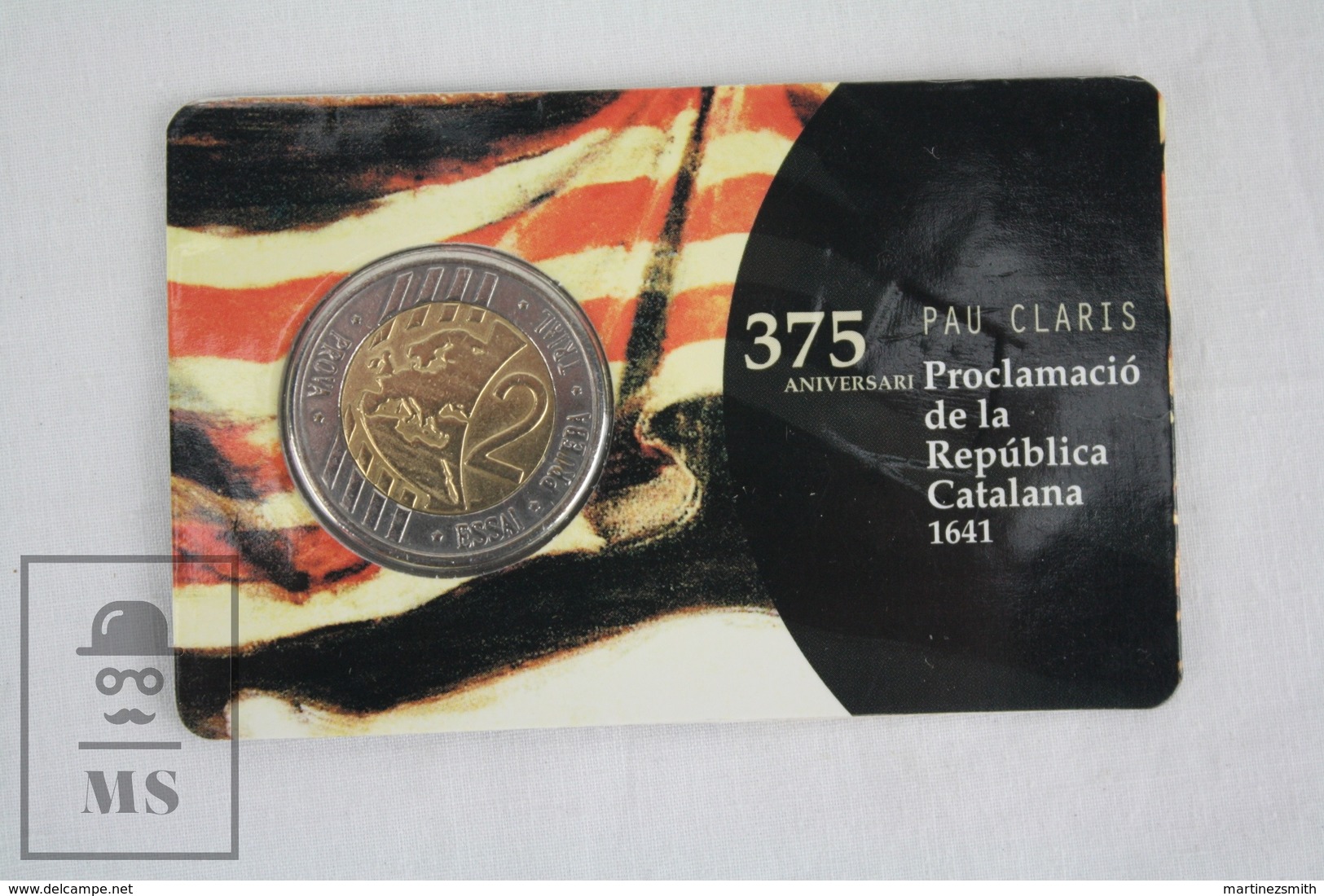 Catalunya 2016 Private Proof Commemorative 2 Euro Coin Card - 375th Anniversary Of Pau Claris - Catalan Republic - Pruebas Privadas