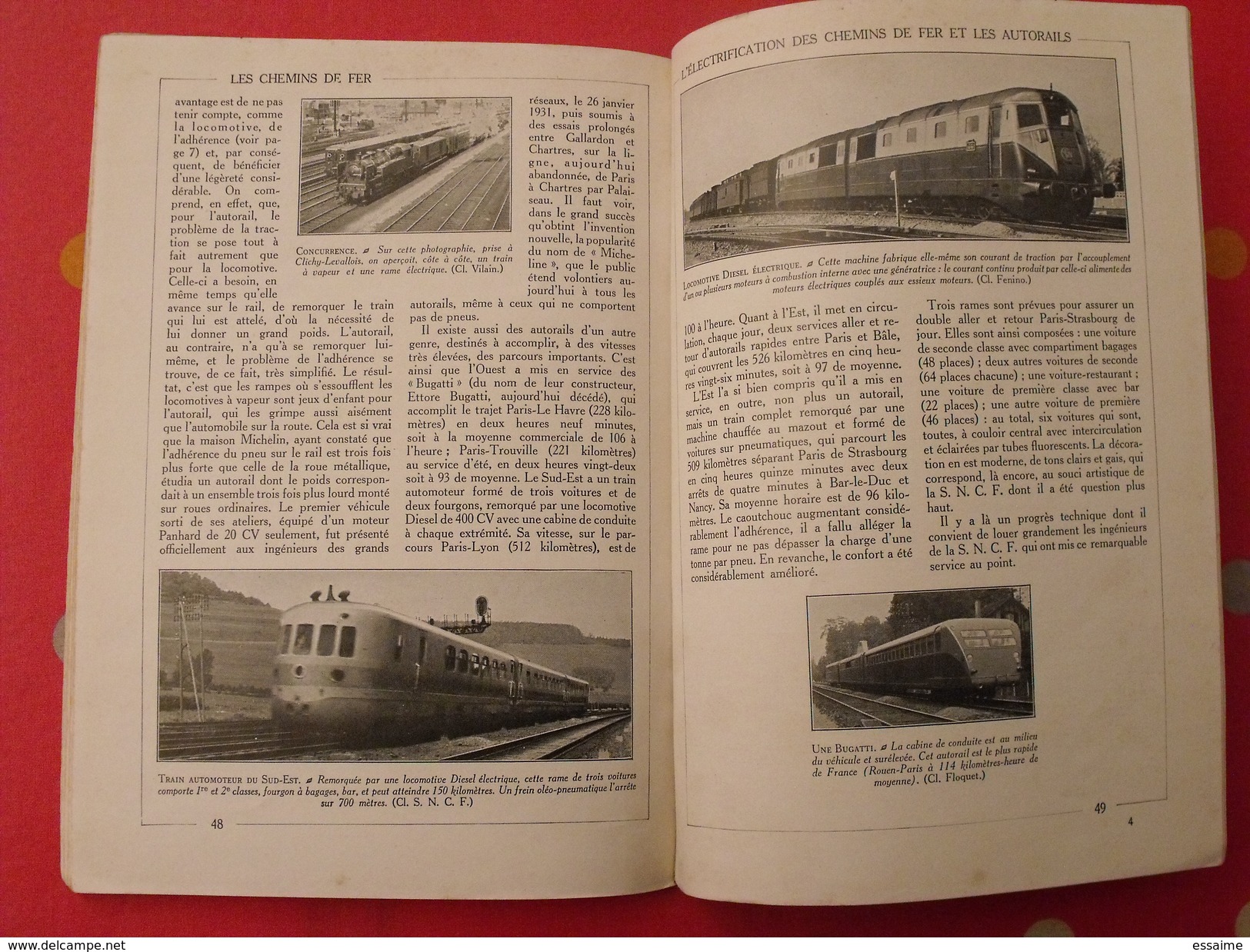 Les chemins de fer. encyclopédie par l'image. Hachette 1927. bien illustré