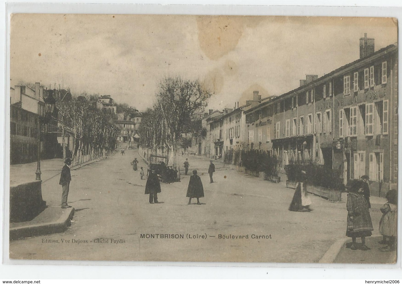 42 - Loire - Montbrison Boulevard Carnot Animée 1905 - Montbrison