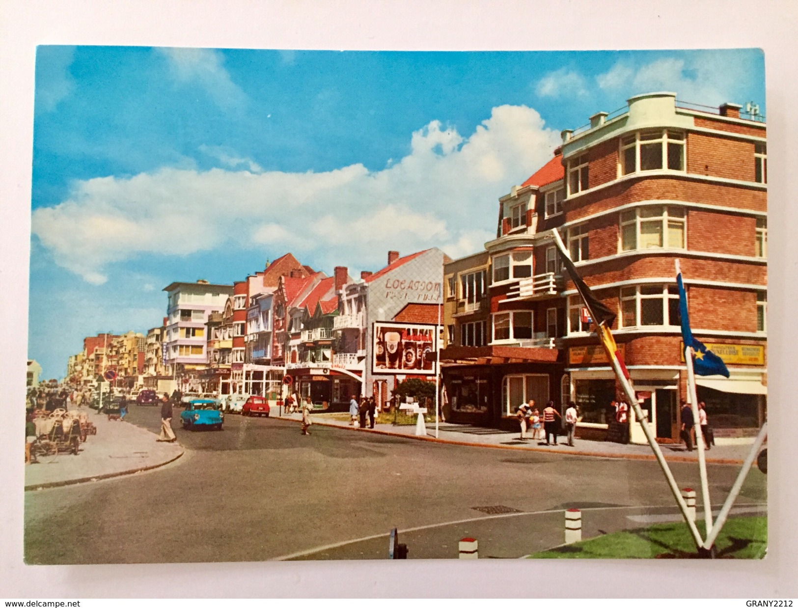 KOKSIJDE "Avenue De La Mer" (publicité Murale , Véhicules Anciens) - Koksijde