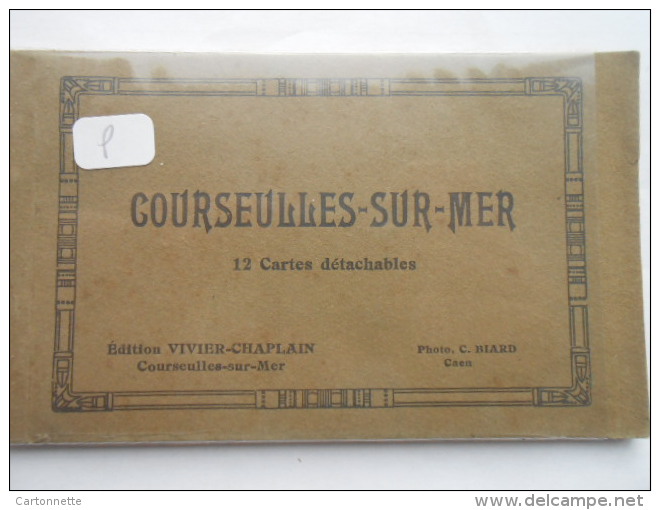 COURSEULLES SUR MER - CARNET DE 12 CPA COMPLET - Courseulles-sur-Mer