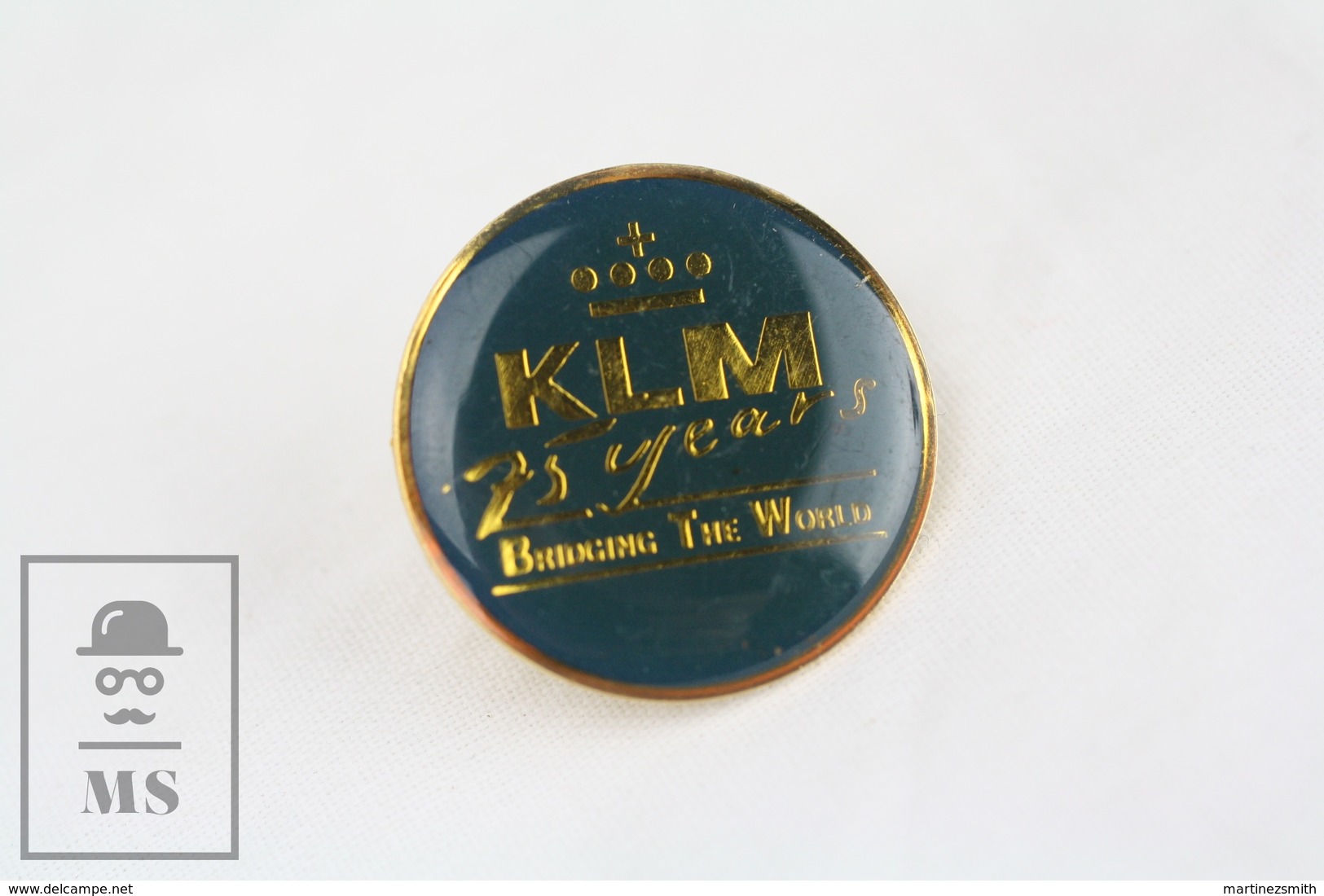 KLM 75th Years Anniversary - Bridging The World  - Pin Badge - Montgolfier