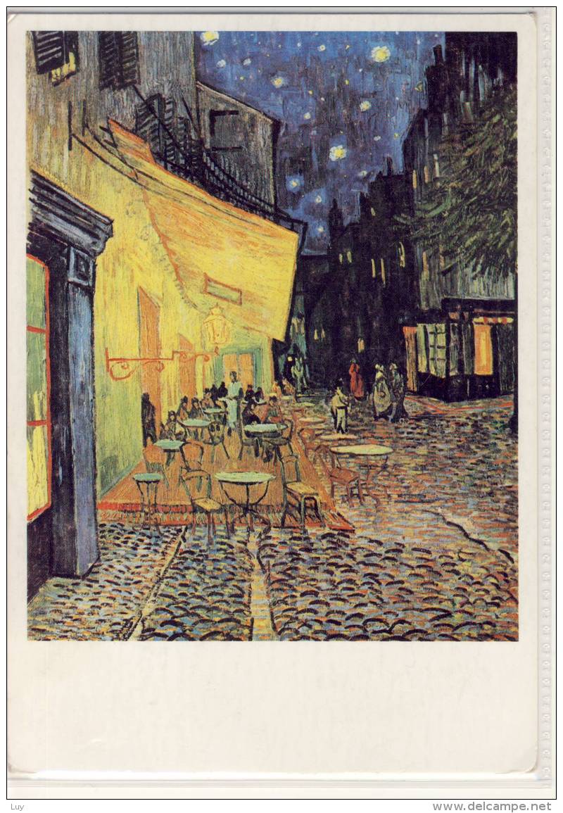 VAN GOGH - Le Café Le Soir,  1888, Rijksmuseum Kröller-Müller - Van Gogh, Vincent