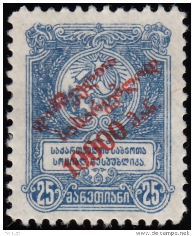 GEORGIA - Scott #B4 St. George 'Overprinted' / Mint NG Stamp - Georgia