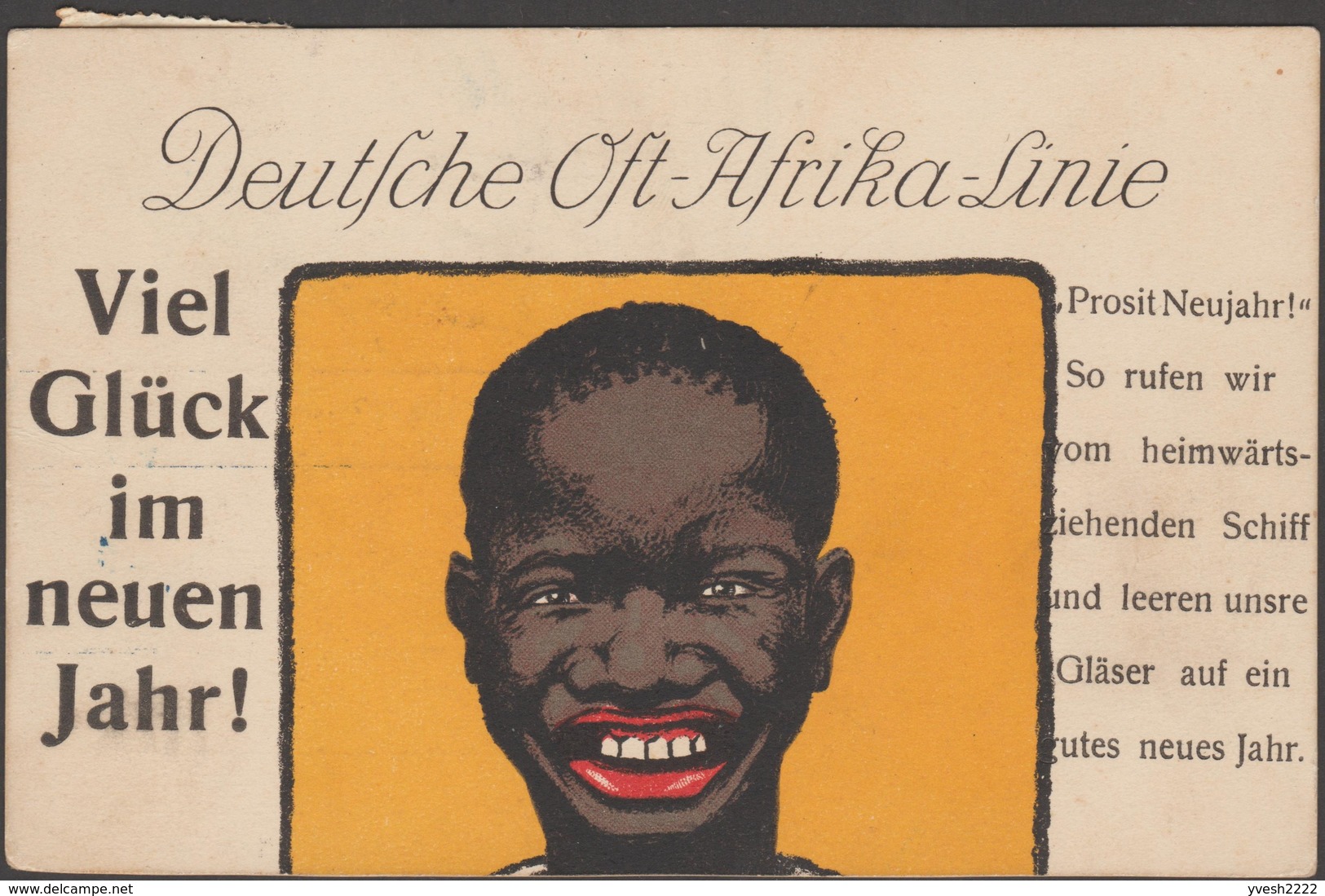 Lourenço Marques 1913. Carte Postale Taxée Pour L'Allemagne. Deutsche Ost-Afrika-Linie - Mozambique