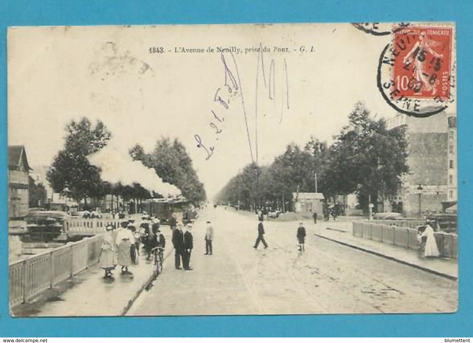 CPA 1843 - Train Avenue De Neuilly, Prise Du Pont NEUILLY-SUR-SEINE 92 - Neuilly Sur Seine