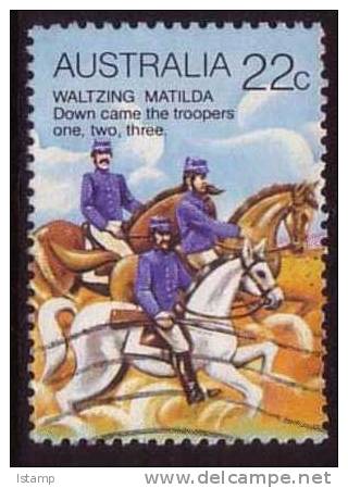 1980 - Australian Folklore Waltzing Matilda 22c POLICEMAN Stamp FU - Gebraucht