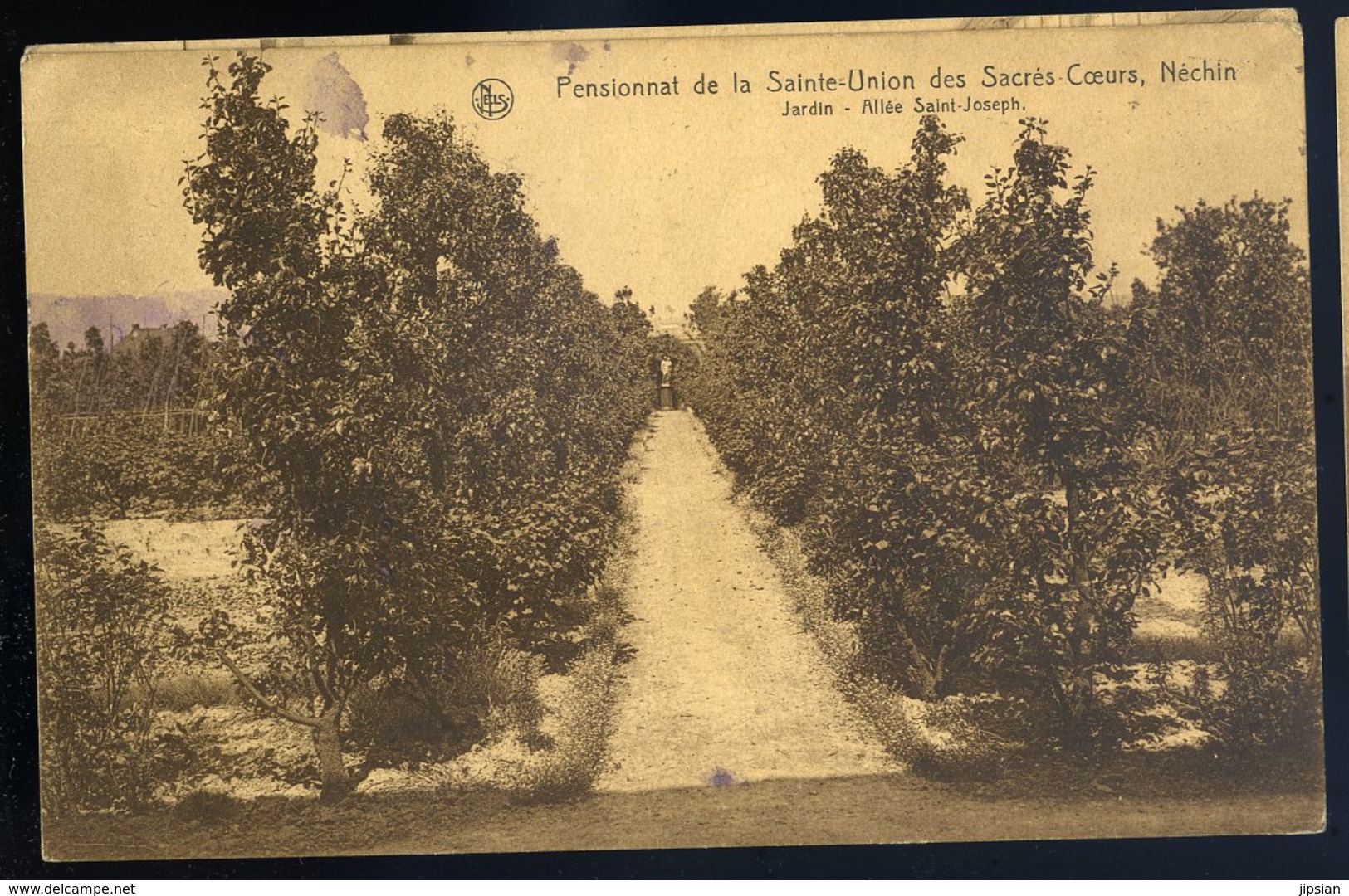 Cpa Belgique Néchin - Pensionnat De La Sainte Union  Des Sacrés Coeurs Jardin Allée St Joseph - Estaimpuis   NCL51 - Estaimpuis