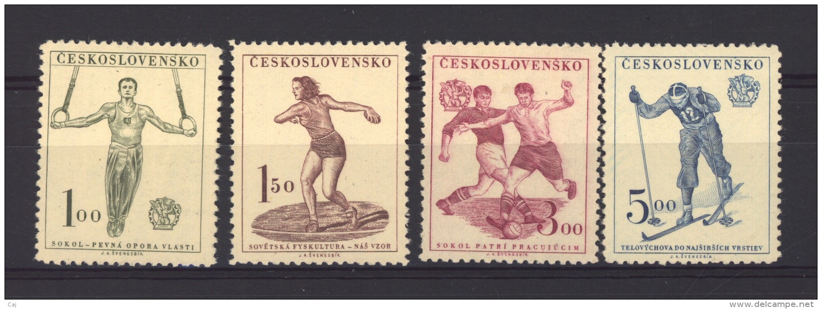 Tchécoslovaquie  :   Yv  584-867  **   Sport - Ungebraucht