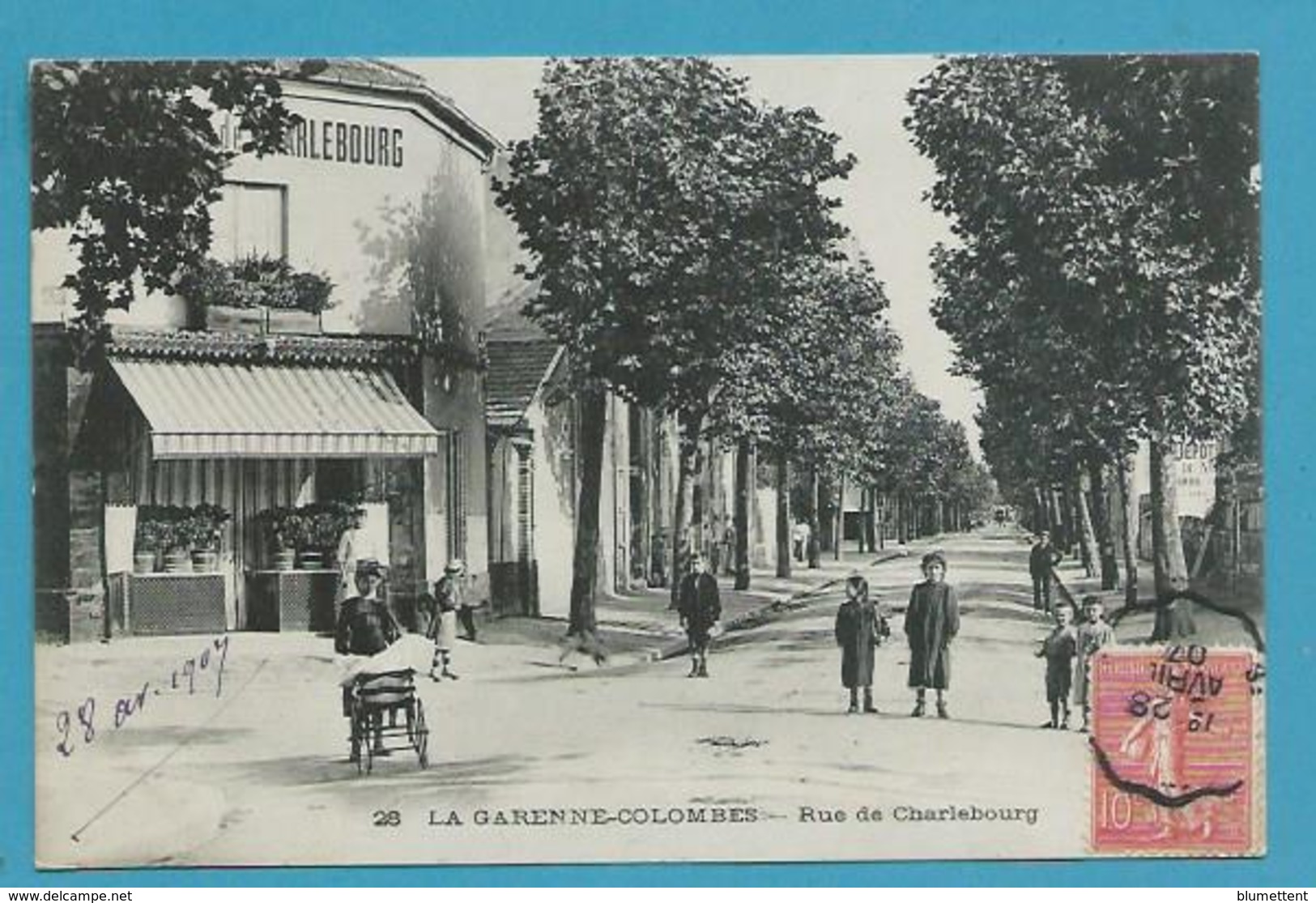 CPA 28 - Rue De Charlebourg LA GARENNE COLOMBES 92 - La Garenne Colombes