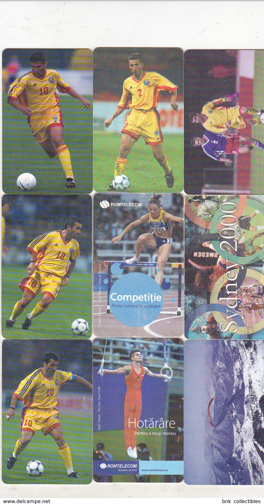 Romania 9 Different Old Chip Phonecards  - Sport - Sport