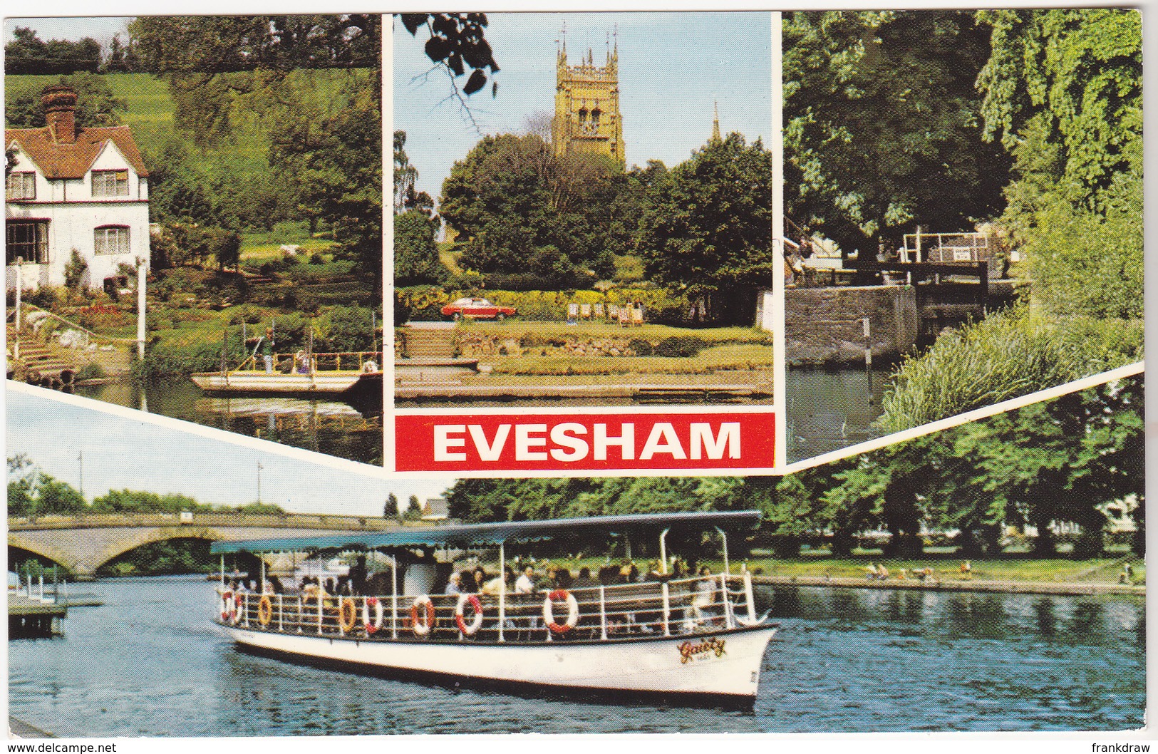 Postcard - Evesham - 4 Views - Card No. E.1026 - VG - Non Classés