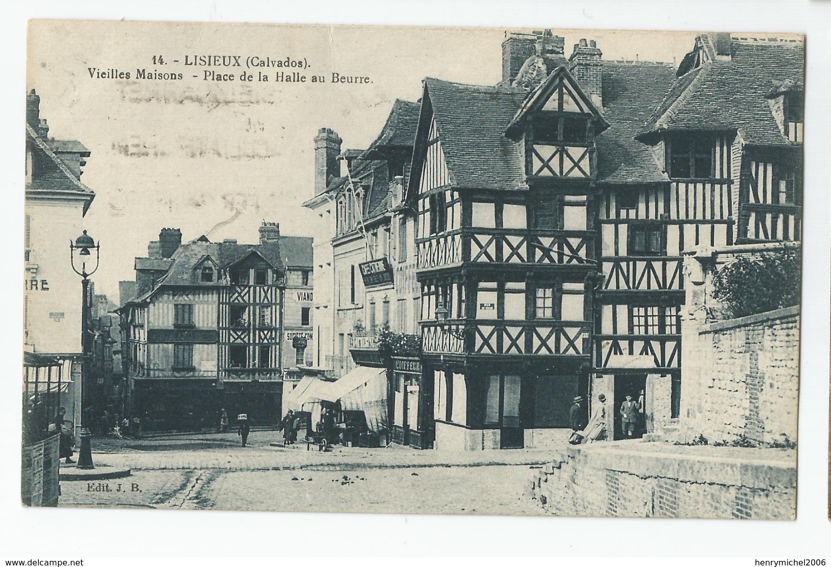 Calvados - 14 - Lisieux Vieilles Maisons Place De La Halle Au Beurre 1932 - Lisieux