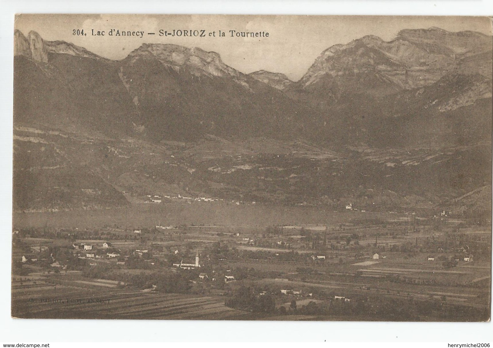 Haute Savoie - 74 - Lac D'annecy - St Jorioz Et La Tournette 1920 - Annecy