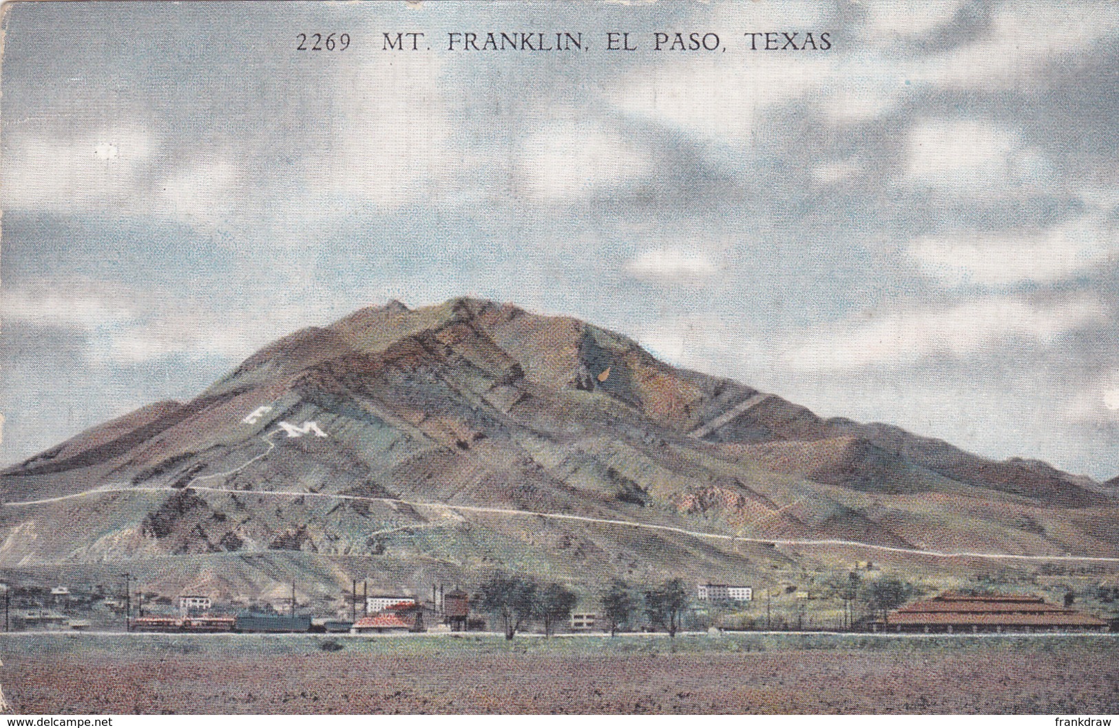 Postcard - Mt. Franklin, El Paso, Texas - Card No. 2269 - VG - Unclassified