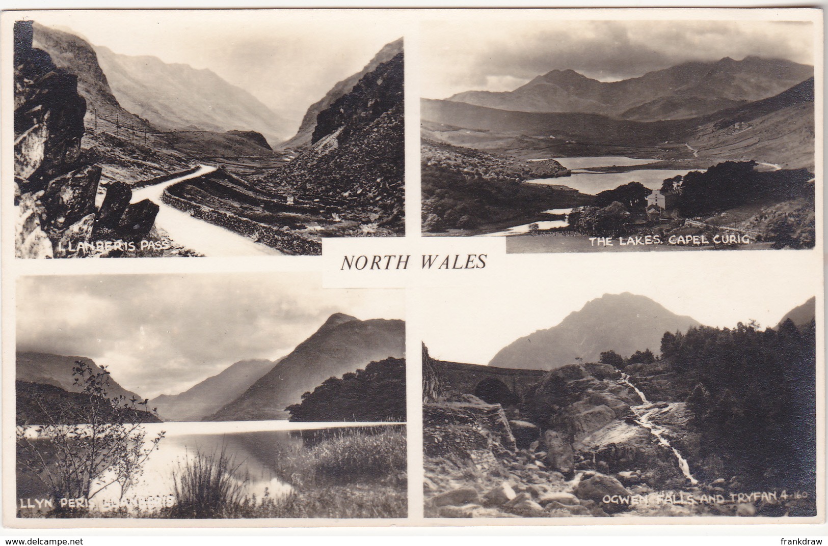 Postcard - North Wales - 4 Vviews - No Card No. - VG - Unclassified
