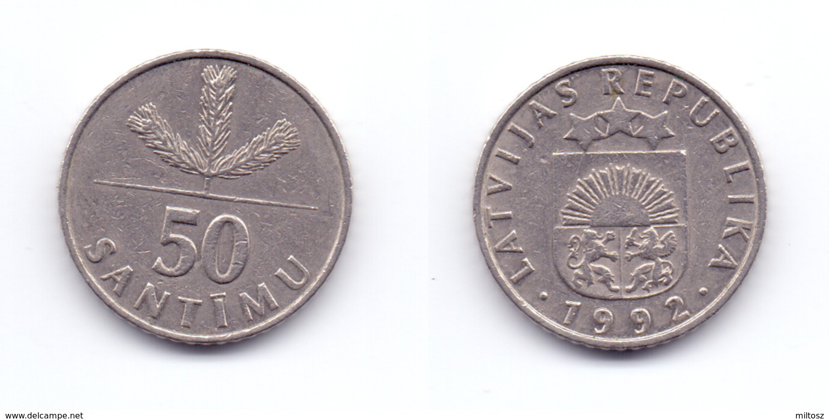 Latvia 50 Santimu 1992 - Letonia