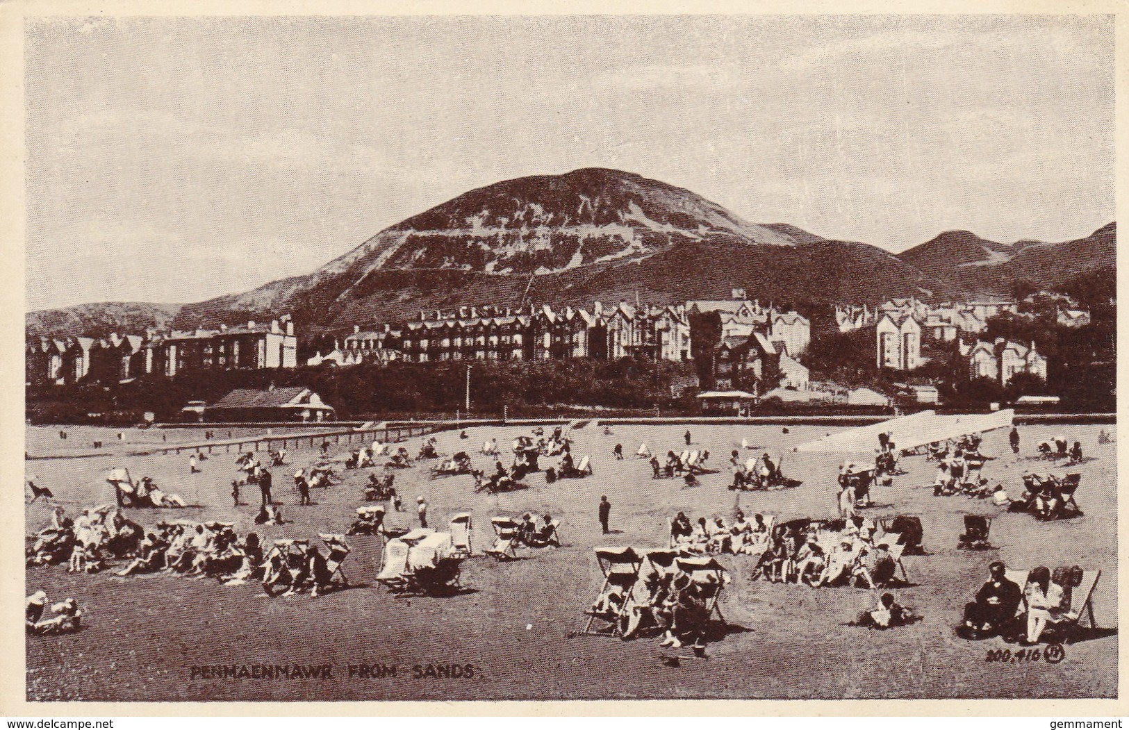 PENMAENMAWR - FROM THE SANDS - Caernarvonshire