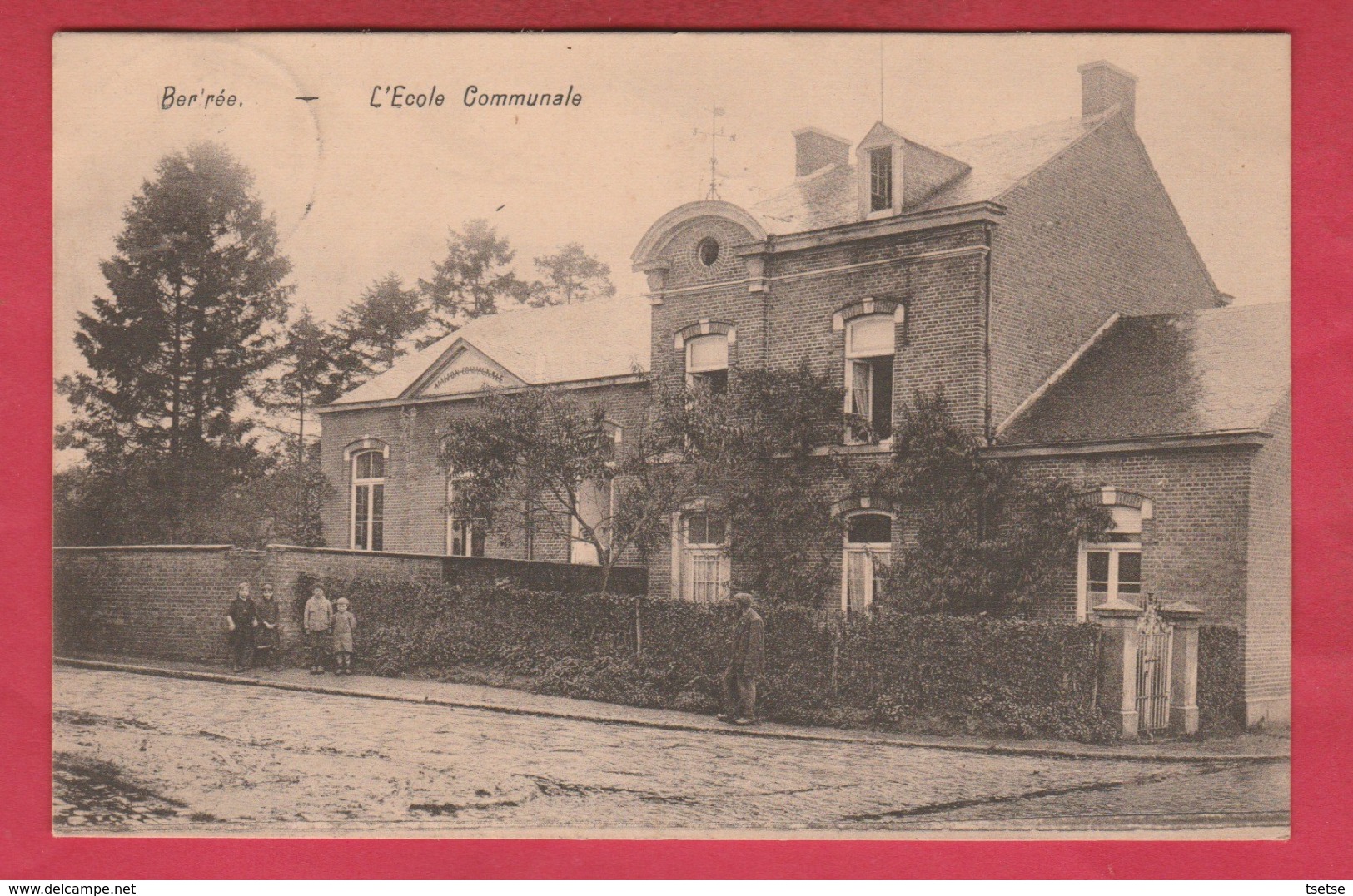 Bertrée - L'Ecole Communale - 1925 ( Voir Verso ) - Hannut