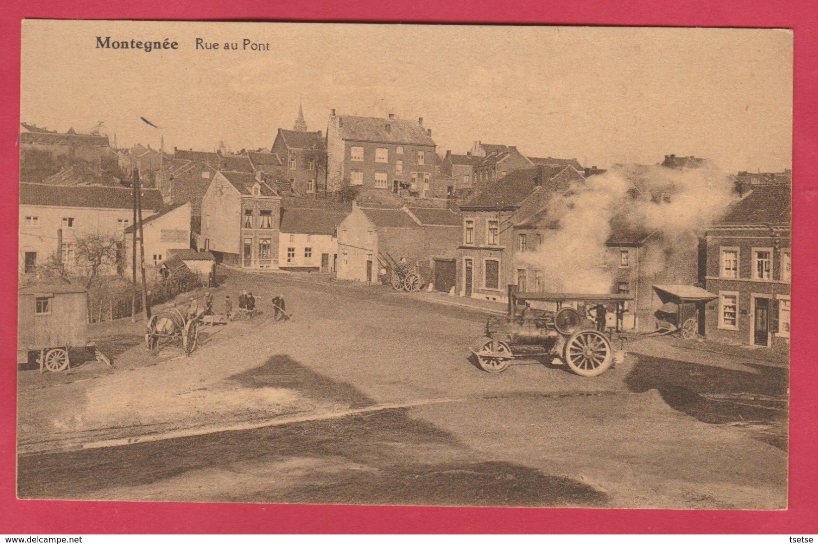 Montegnée - Rue Du Pont ... Travaux De Voirie, Rouleau Vapeur ( Voir Verso ) - Saint-Nicolas