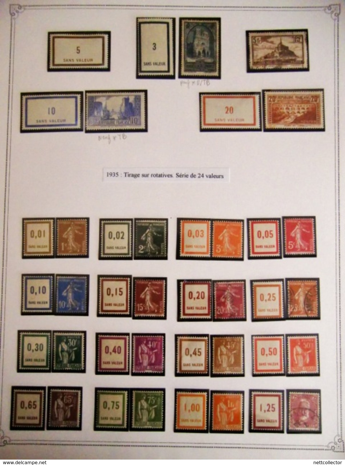 RARISSIME COLLECTION COURS INSTRUCTION FRANCE + 2000 TIMBRES MAJORITE NEUFS** / CORRESPONDANTS ET ENVELOPPES - Cours D'Instruction