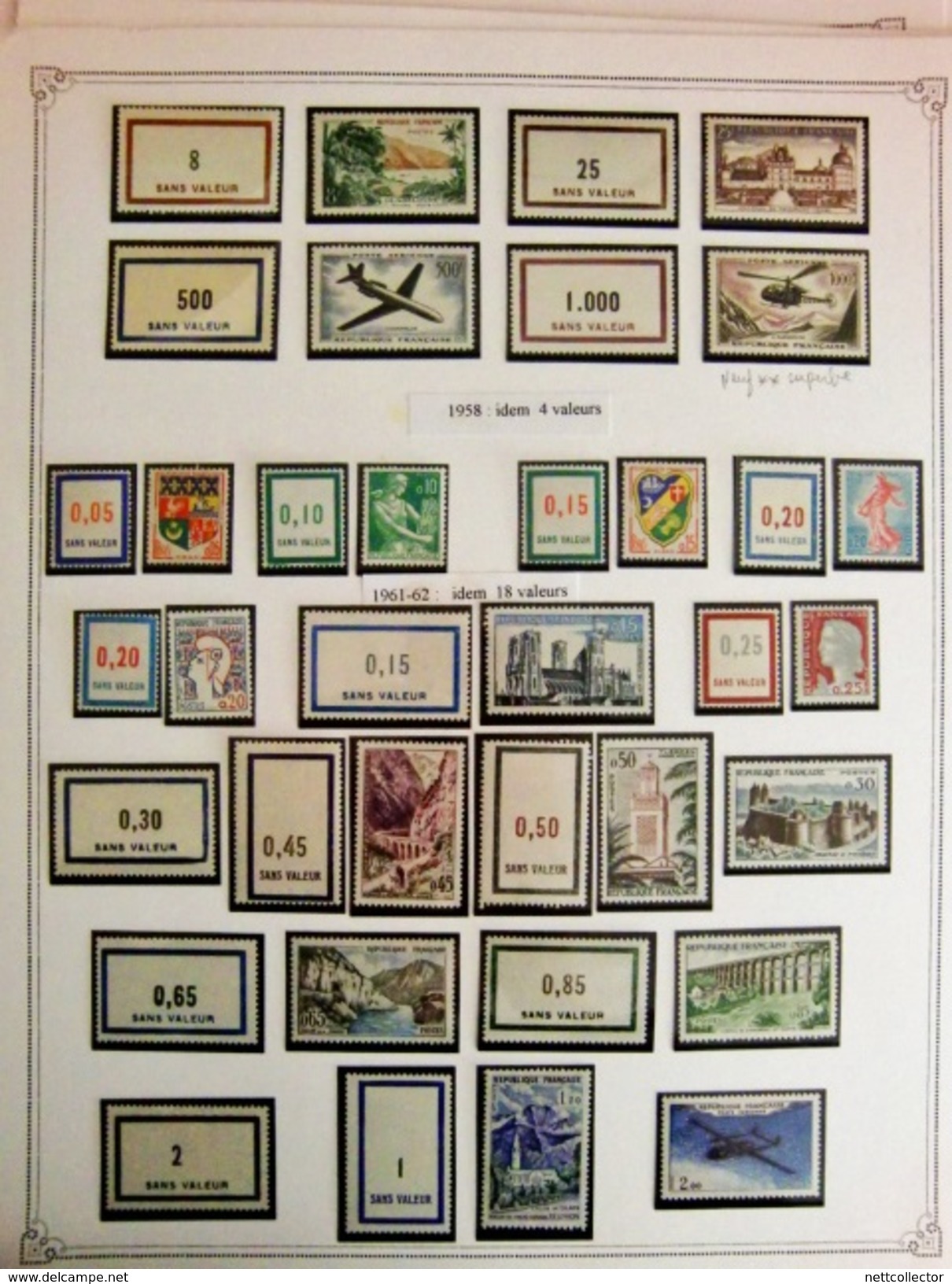 RARISSIME COLLECTION COURS INSTRUCTION FRANCE + 2000 TIMBRES MAJORITE NEUFS** / CORRESPONDANTS ET ENVELOPPES