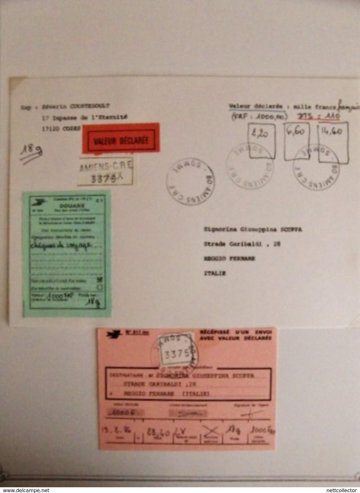 RARISSIME COLLECTION COURS INSTRUCTION FRANCE + 2000 TIMBRES MAJORITE NEUFS** / CORRESPONDANTS ET ENVELOPPES