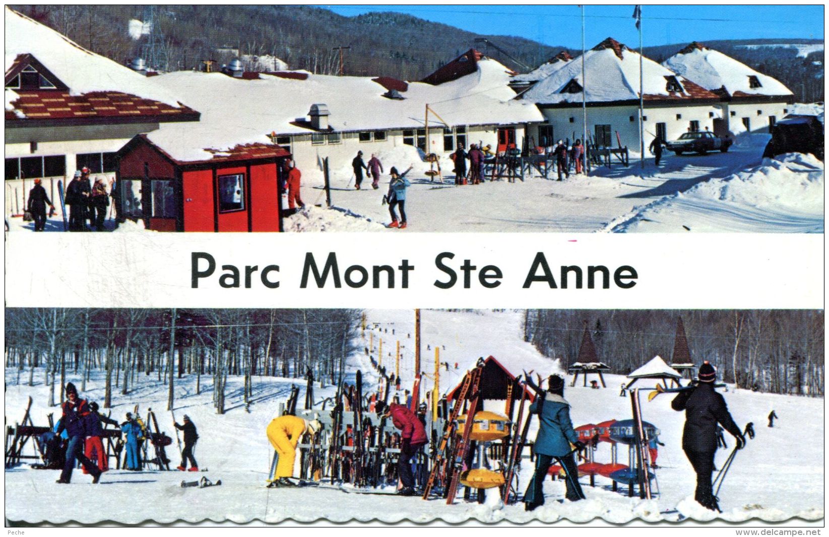 N°38301 -cpsm Parc Mont Ste Anne - - Sports D'hiver