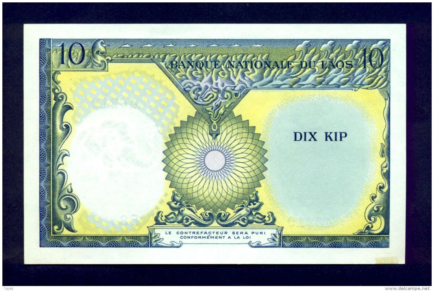 Banconota Laos 10 Kip 1962 FDS - Laos