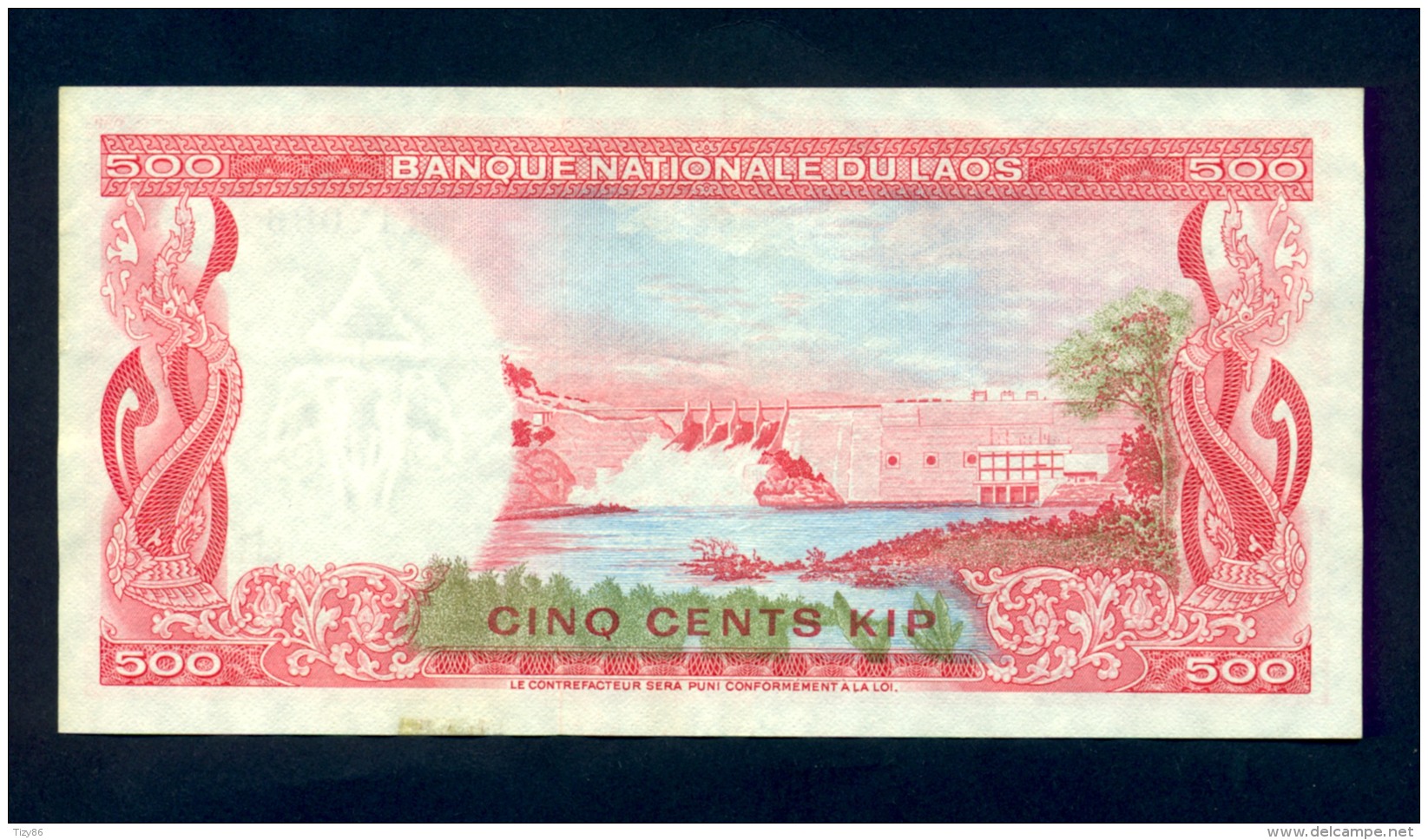Banconota Laos 500 Kip 1974 - Laos