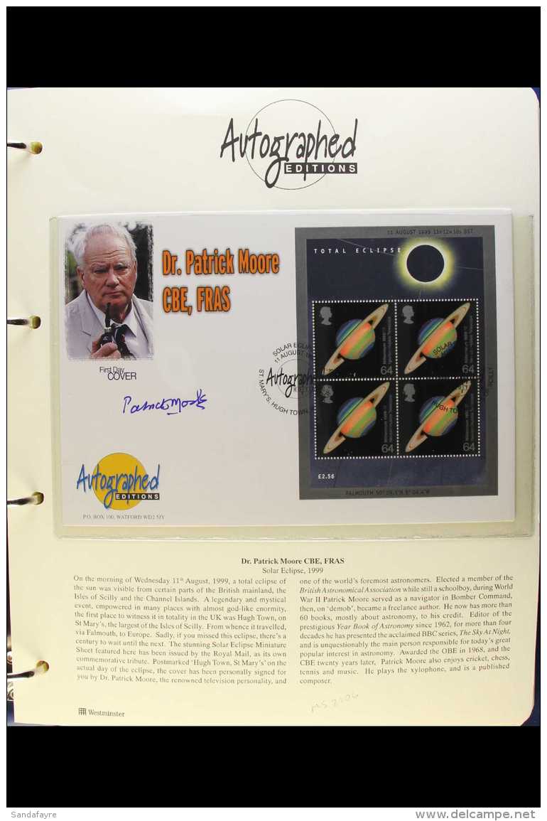 AUTOGRAPHED EDITIONS FDC'S 1996-2000 Collection In An Album, Each Cover With Illustration Of And Personally Signed... - FDC