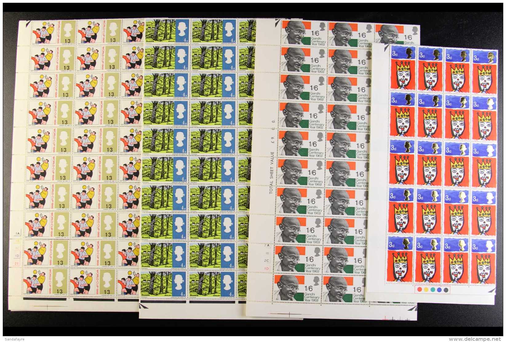 1966-1969 COMMEMS IN NHM COMPLETE SHEETS All Different Very Fine Never Hinged Mint, Largely Complete Through To... - Autres & Non Classés