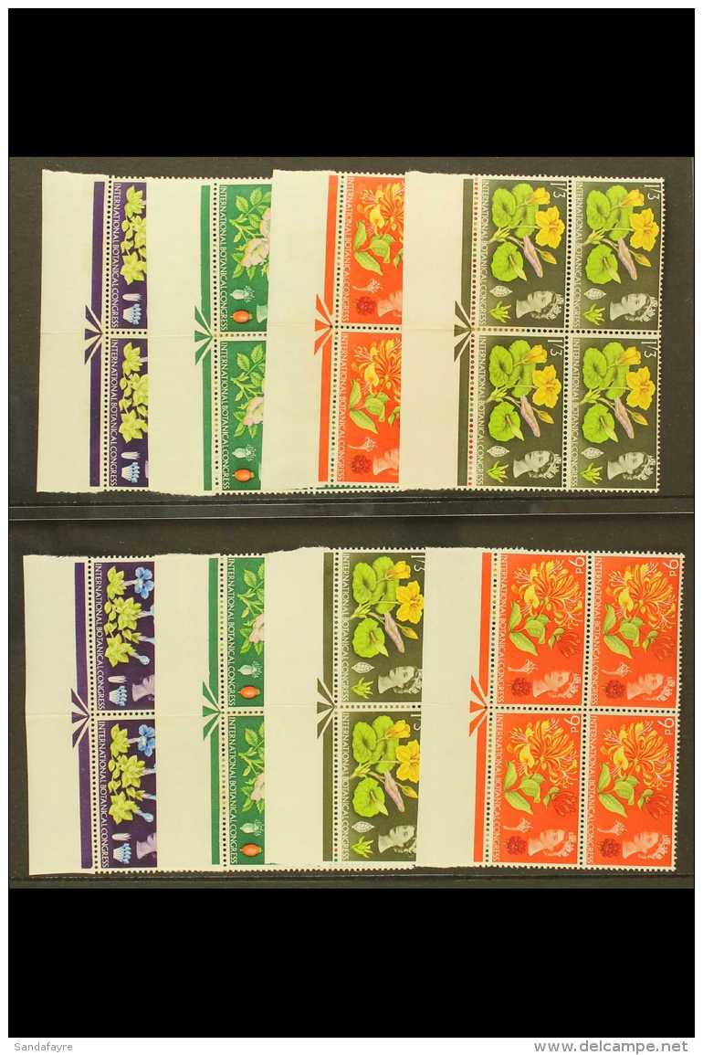 1964 Botanical Congress Sets (non Phosphor &amp; Phosphor), SG 655/58 &amp; SG 655p/58p As Never Hinged Mint... - Autres & Non Classés