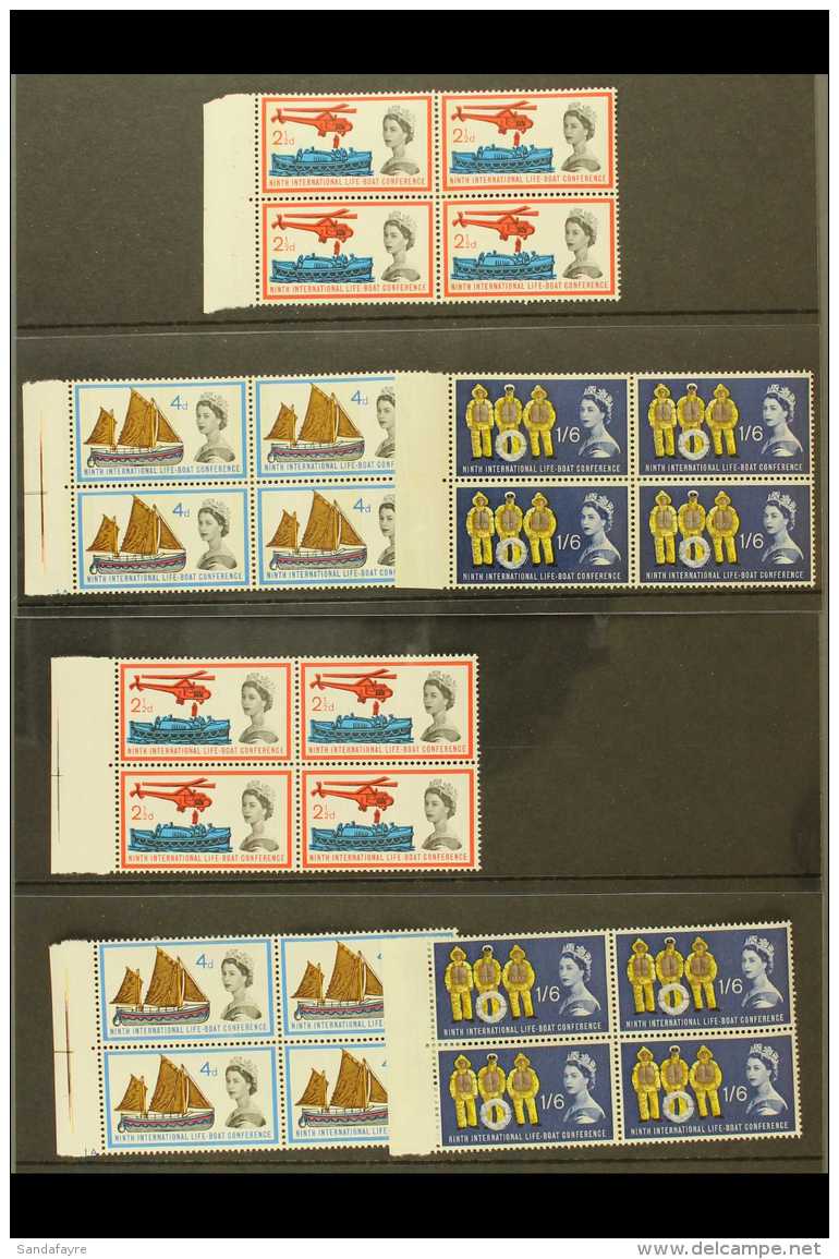 1963 Lifeboat Conference Sets (non Phosphor &amp; Phosphor), SG 639/41 &amp; SG 639p/41p As Never Hinged Mint... - Altri & Non Classificati