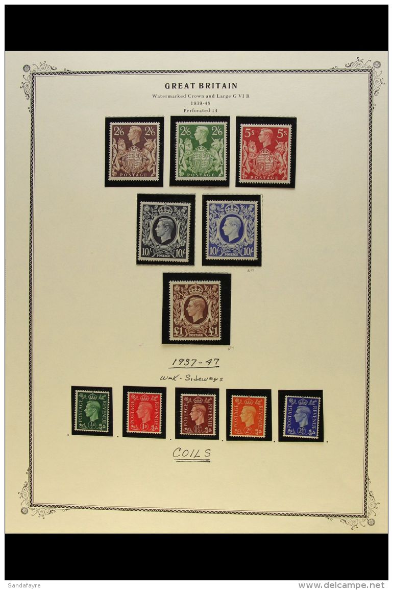 1937-1951 VERY FINE MINT KGVI Complete Basic Run Of Definitives, High Values And Commems, SG 461/514, Plus The... - Non Classés