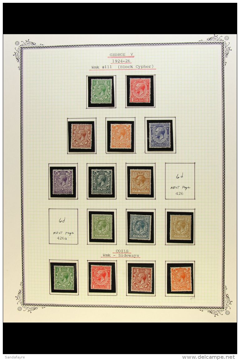 1924-1936 VERY FINE MINT All Different Collection. With 1924-26 Wmk Block Cypher Set Including A Specialised Study... - Non Classés